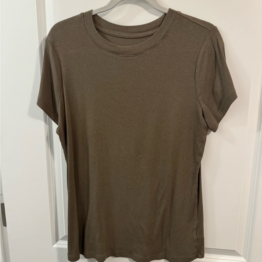 A New Day Green Fitted Short Sleeve T-Shirt